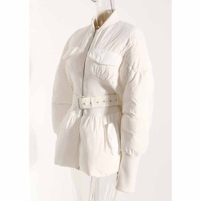 Women's Puffer Jacket Thickened Winter Turtleneck Puffer Parka Coats