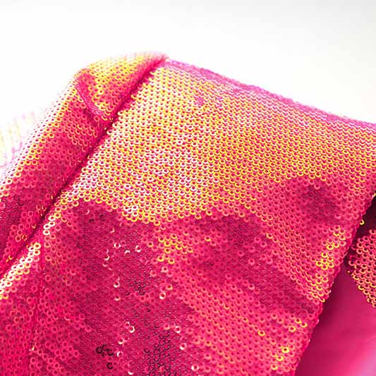 Women's Sexy V Neck Fully Sequinned Mini Dress Hot Pink Blazer Dress