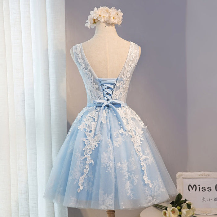 Women's Short Homecoming Dress Lace Prom Graduation Party Gown Wedding Guest Dress