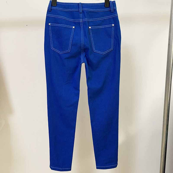 Women's Skinny Jeans Slim Fit Jeans & Denim Pants Blue Green Color