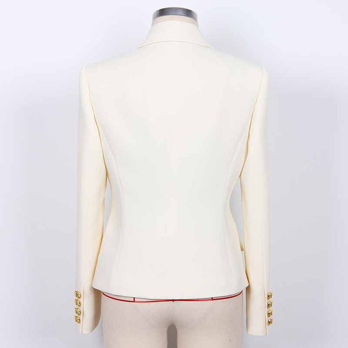 Women's Spring Blazer Double Breasted Tailored Blazer