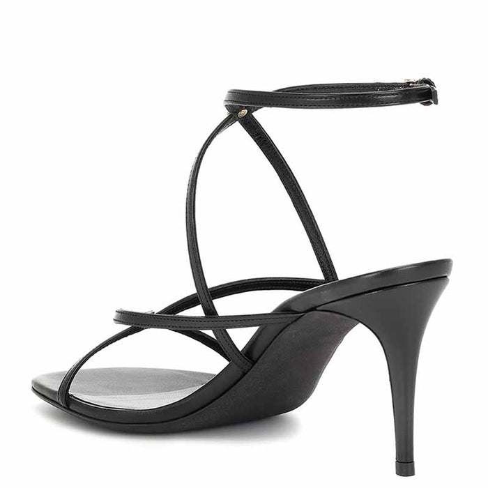 Women's Strappy Pointy Open Toe Ankle Strap Stiletto Sandal