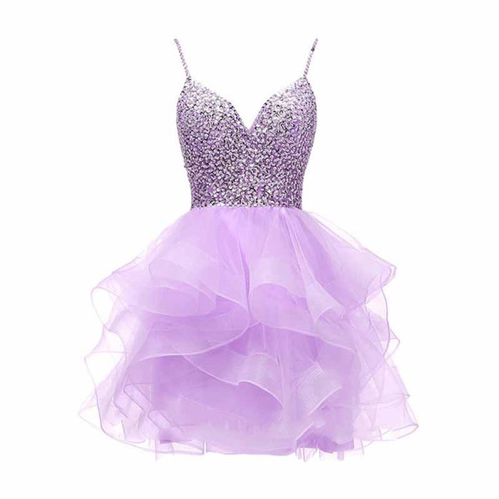 Women's Tulle Gala Prom Dress Short Homecoming Cocktail Gowns