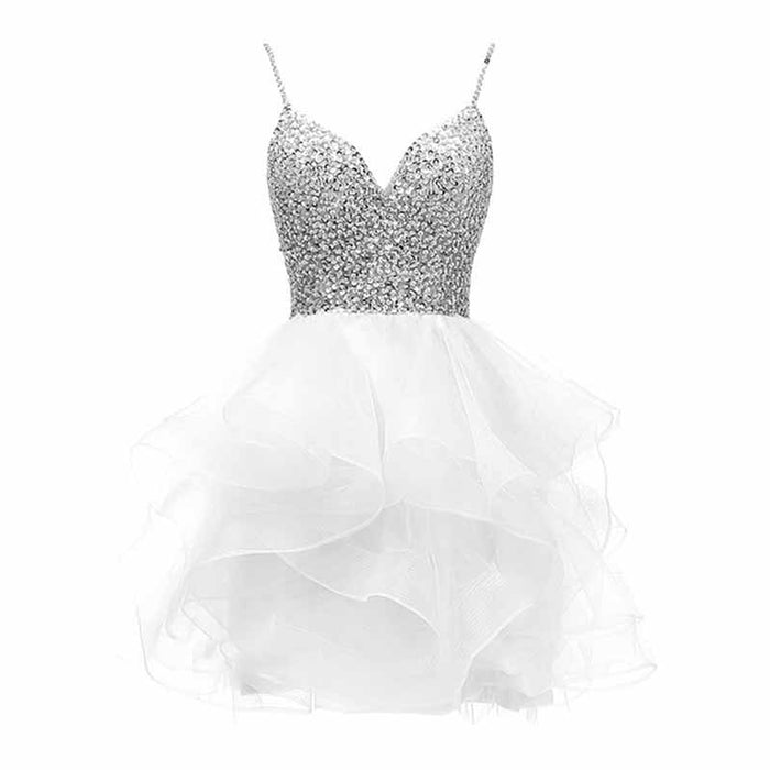 Women's Tulle Gala Prom Dress Short Homecoming Cocktail Gowns