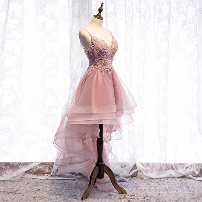 Women's Tulle Hi-Low Off the Shoulder Prom Dresses Evening Homecoming Cocktail Gowns