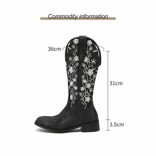 Women's Western Boot Cowgirl Floral Fantasy Cowgirl Fashion Boots