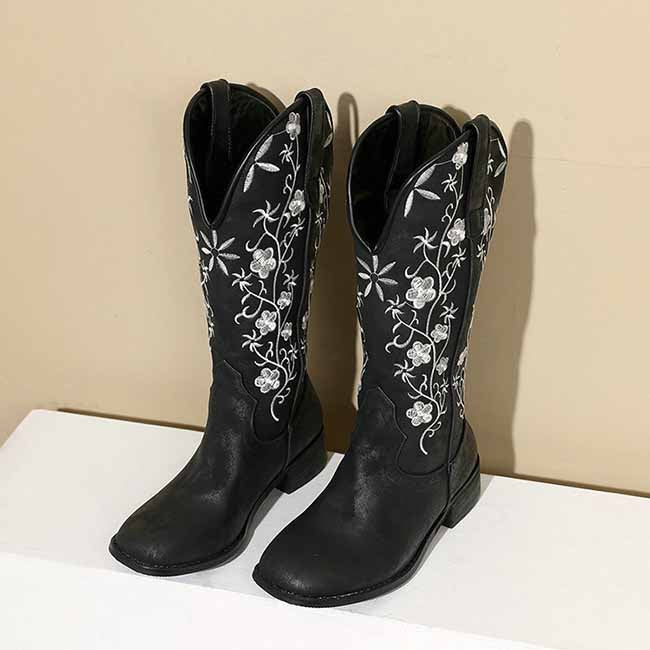 Women's Western Boot Cowgirl Floral Fantasy Cowgirl Fashion Boots