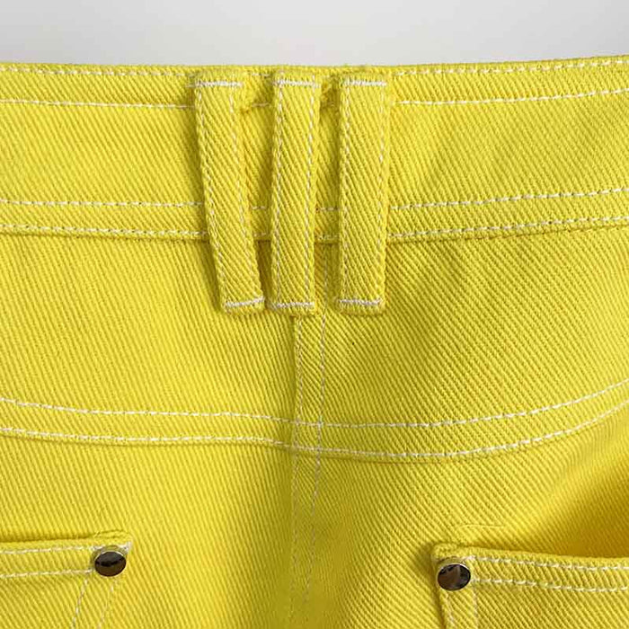 Women's Yellow Skinny Jeans Slim Fit Jeans & Denim Pants