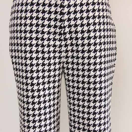 Womes Houndstooth Flared Pants