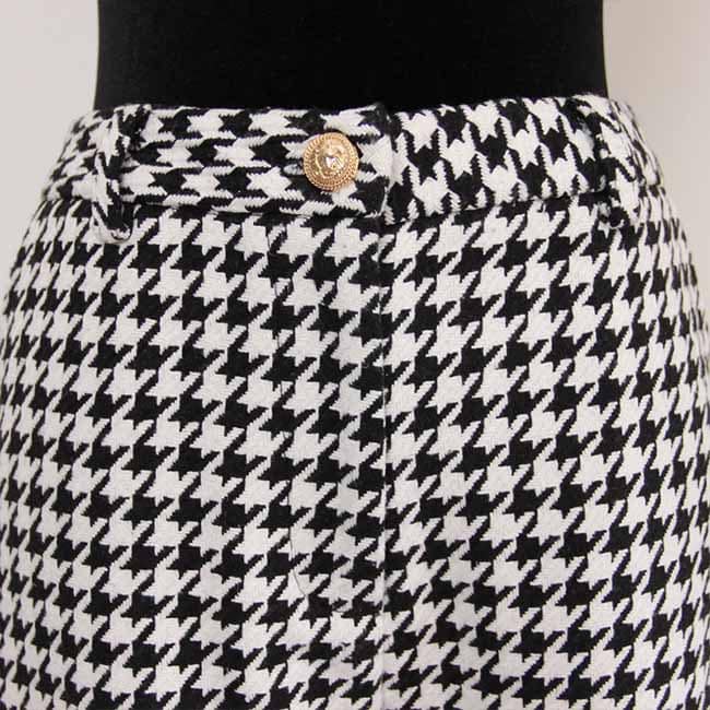 Womes Houndstooth Flared Pants