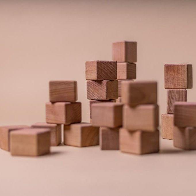 Wooden Blocks Toy for Kids | Set of 12 | Set of 24 - Bombay Toy Company