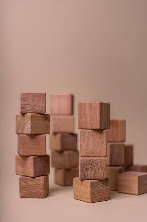 Wooden Blocks Toy for Kids | Set of 12 | Set of 24 - Bombay Toy Company