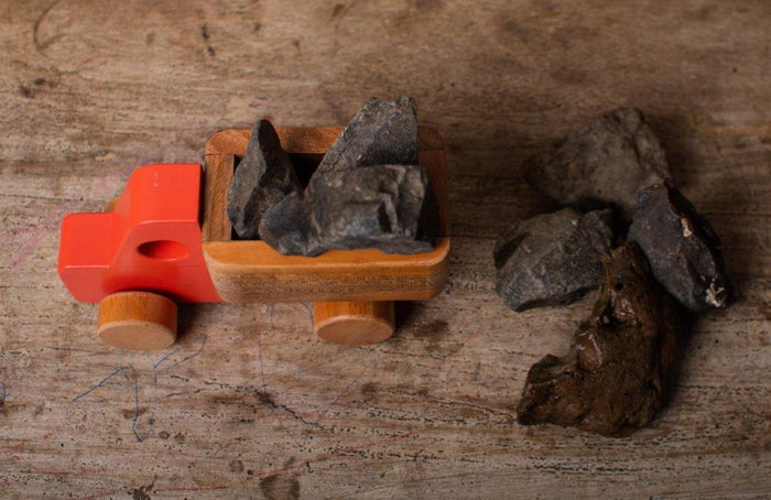 Wooden Dump Truck Vehicle Toy - Bombay Toy Company