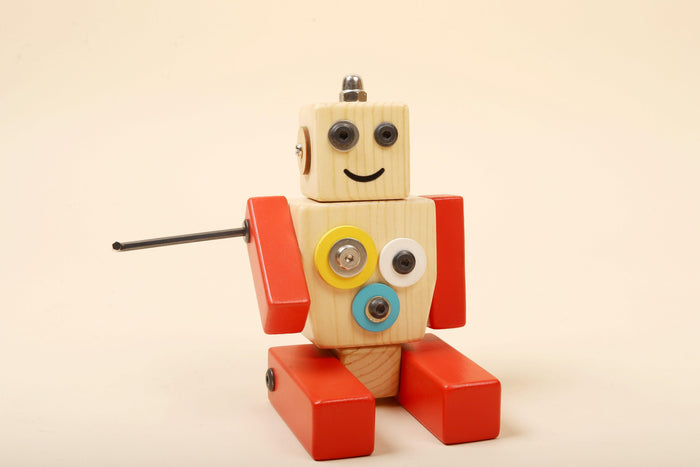 Wooden Robot STEM Toy | Ollie | For kids 3 and above - Bombay Toy Company