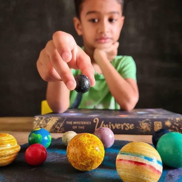 Wooden Solar System Toy | Space Explorer | Space Mat - Bombay Toy Company