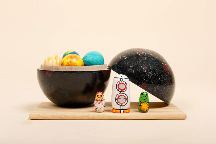 Wooden Solar System Toy | Space Explorer | Space Mat - Bombay Toy Company