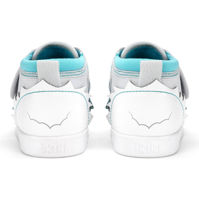 Yeti Squeaky Toddler Shoes | White/Gray Squeaky Shoes ikiki® Shoes
