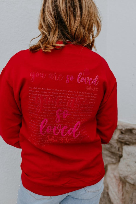 You Are So Loved Graphic Pullover - FINAL SALE - Macoma Boutique555 Presales